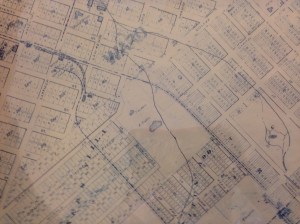 Map showing Baker Residence, Courtesy DPL, Western History Collection