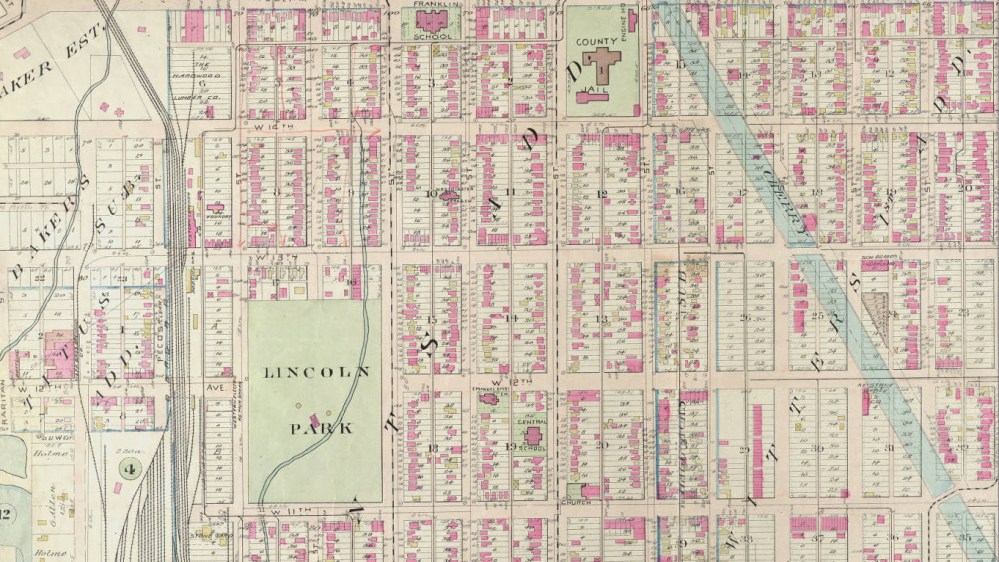 Baist's real estate atlas of surveys of Denver, Col. (Plate 13) Courtesy DPL, Western History Collection C912.78883 B165bai 1905