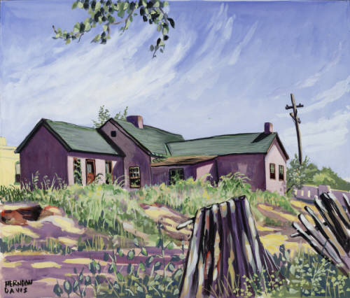 Camp Weld building painted by local artist Herndon Davis in 1940. Courtesy DPL, Western History Collection Z-2934; C41-8 ART