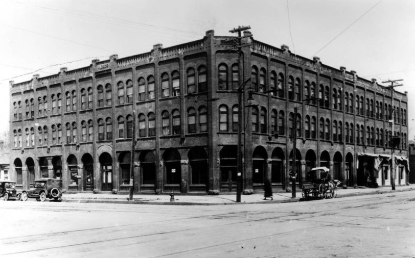 8th and Kalamath Sts (approx 1930), DPL Western History Collection X-24828