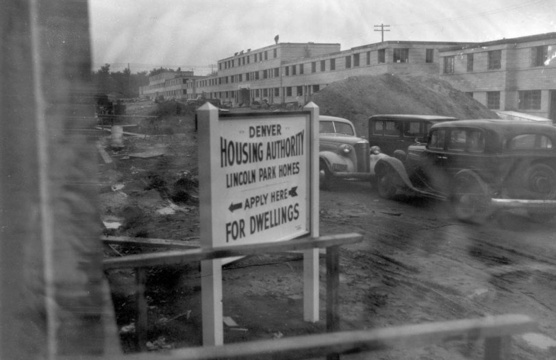 Denver Planning, Urban Renewal, Lincoln Park project 1940, DPL Western History Collection X-29034