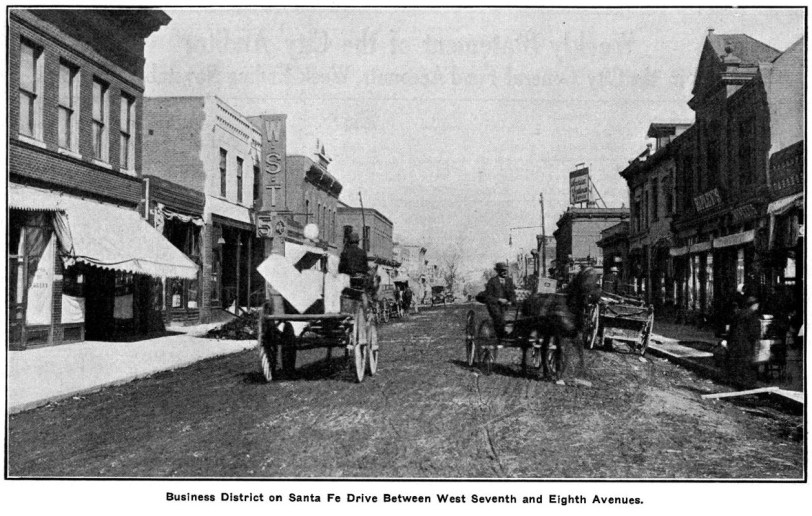 Santa Fe Drive 1913. From Denver Municipal Facts  1913 November 22. Courtesy DPL Western History Collection C352.078883 D4373muX2