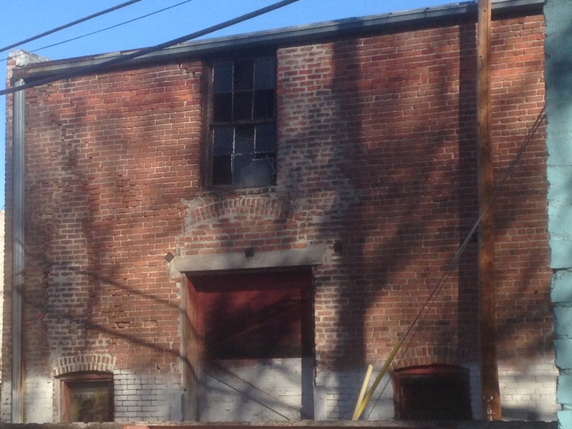 Old Bay Door behind 1029 Santa Fe