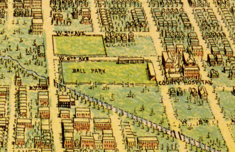 1907 Flett Map Ball Park BroadwayII