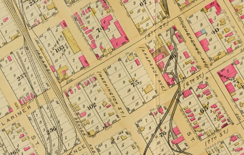 larimer-cheyenne-6th-arapahoe-1st-woolen-mill-robinsons-atlas-plate2-1887